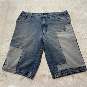 Sean John Patchwork Jean Shorts (40)